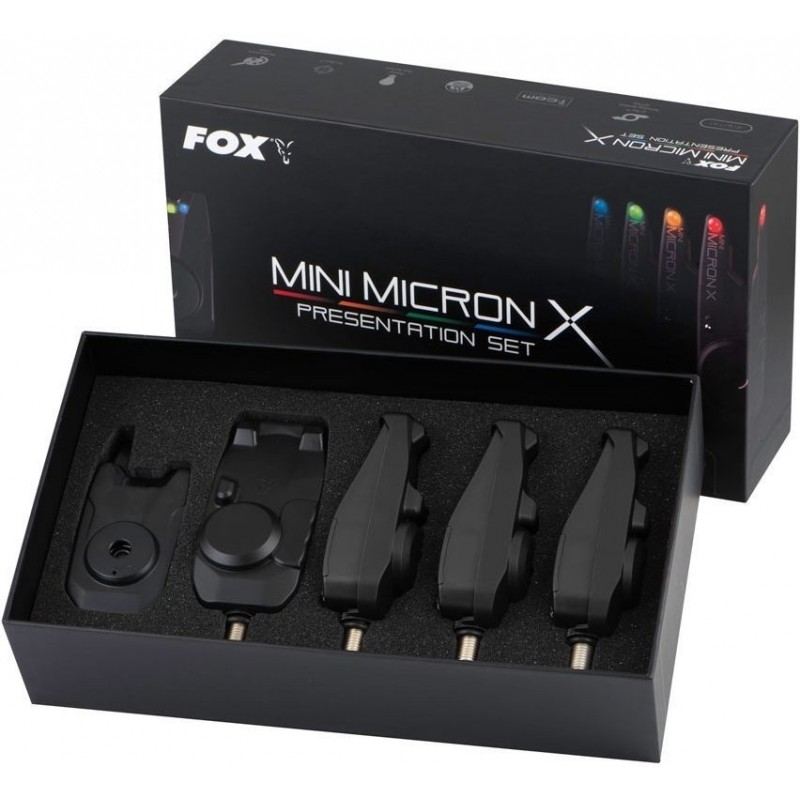 Set Avertizoare FOX Mini Micron X cu statie 4+1 set