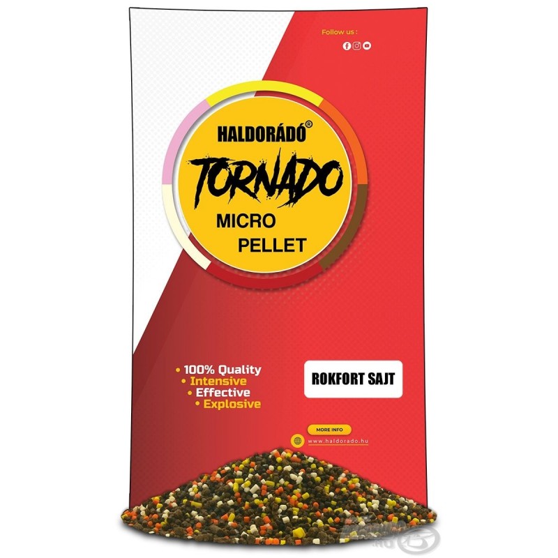 Micro Pelete Haldorado Tornado Branza Roquefort 400g