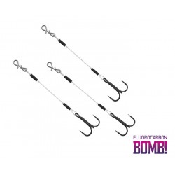 Montura Bomb! Twisto Rigs Fluorocarbon / 3buc NR.6