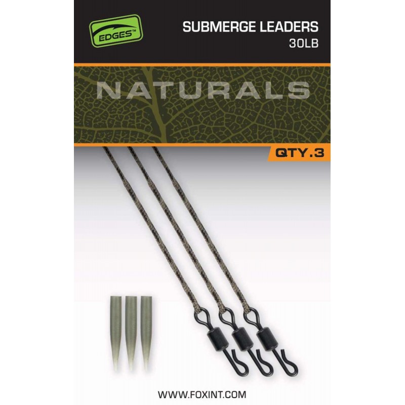 Montura Fox Naturals Submerge Leaders, 3buc/plic
