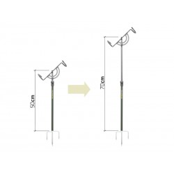 Suport telescopic pentru lansetă Delphin FlexiSTICK